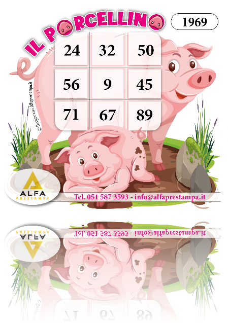 LE NOSTRE CARTELLE DELLA TOMBOLA